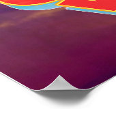 Alleen 3D-boomkikker voor koude flesjes Poster (Hoek)