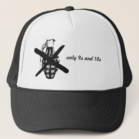 alleen 9s en 10s trucker pet (Voorkant)