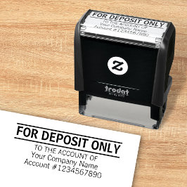 Alleen aangepaste Basic Business Kantoor Bank voor Zelfinktende Stempel