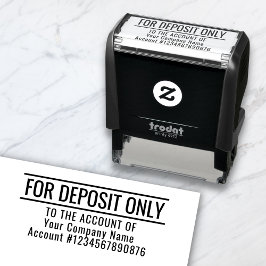 Alleen aangepaste Basic Business Kantoor Bank voor Zelfinktende Stempel