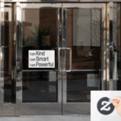 Alleen aangepaste woorden raamsticker (Kantoordeur)