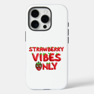 Alleen aardbeienvibe iPhone 16 pro hoesje