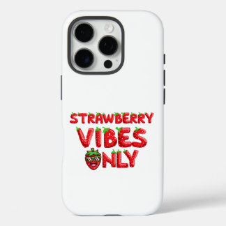 Alleen aardbeienvibe iPhone 16 pro hoesje