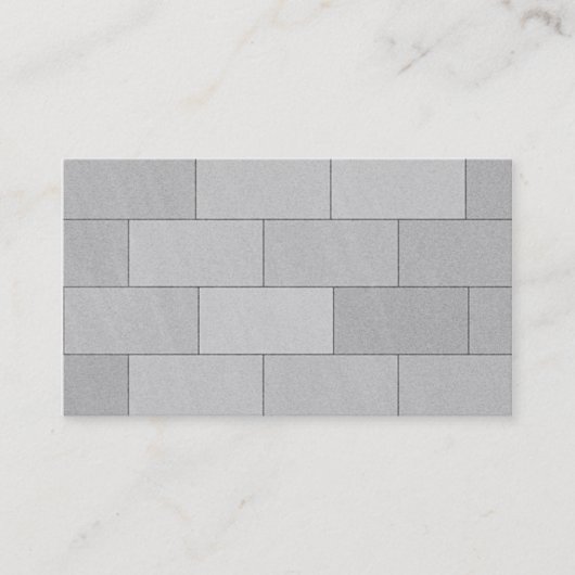 Alleen achtergrond Visitekaartje Cinder blok (Voorkant)