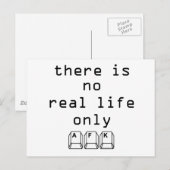 Alleen AFK Briefkaart (Voorkant / Achterkant)