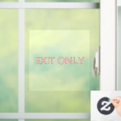 Alleen afsluiten - Transparant plakbord voor de ve Raamsticker (Huis)