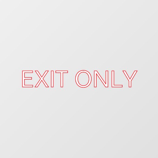 Alleen afsluiten - Transparant plakbord voor de ve Raamsticker (Vel)