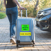 Alleen afval van de werf (vuilnisbak) Geelgroen Sticker (Koffer Insitu)