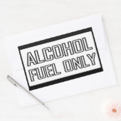 Alleen alcoholbrandstof rechthoekige sticker (Envelop)