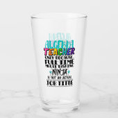 Alleen algebra-leraar omdat fulltime multi glas (Achterkant)