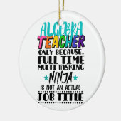 Alleen algebra-leraar omdat fulltime multi keramisch ornament (Links)