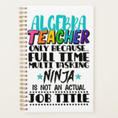 Alleen algebra-leraar omdat fulltime multi planner (Voorkant)