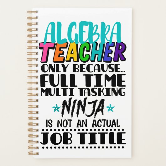 Alleen algebra-leraar omdat fulltime multi planner (Voorkant)