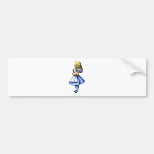 Alleen Alice Bumpersticker (Voorkant)