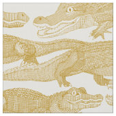 Alleen alligators goud stof (Close Up)