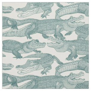 Alleen alligators jade stof