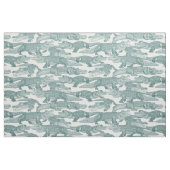 Alleen alligators jade stof (Fat Quarter)