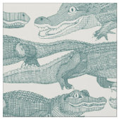 Alleen alligators jade stof (Close Up)