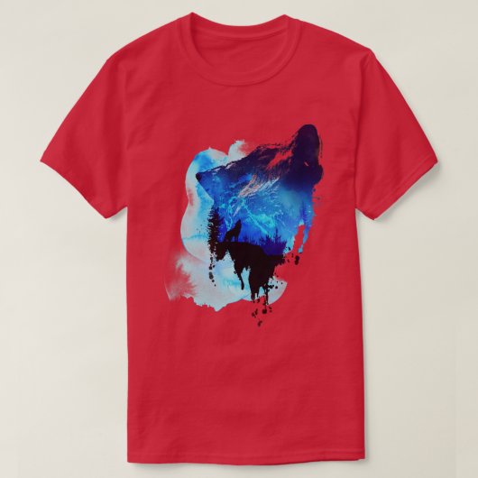 Alleen als een wolf t-shirt (Design voorkant)