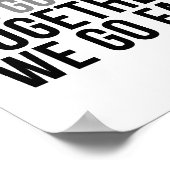 Alleen als je snel samengaat gaan we ver weg poster (Hoek)