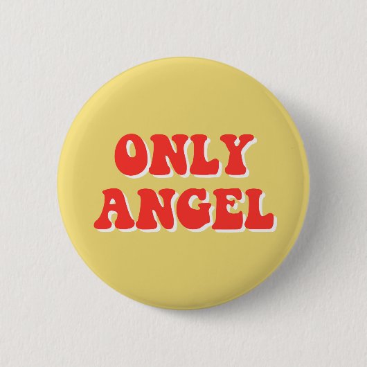 ALLEEN ANGEL RONDE BUTTON 5,7 CM (Voorkant)