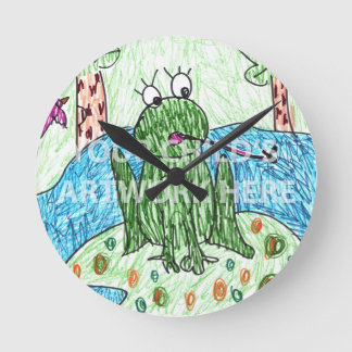 Alleen Art Clock $21,95 Ronde Klok