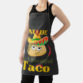 alleen As A Breakfast Taco Happy Smiling Taco Schort (Insitu)