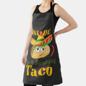 alleen As A Breakfast Taco Happy Smiling Taco Schort (Insitu)