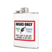 alleen AVGAS/100LL-brandstof Heupfles (Links)