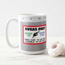 Alleen AVGAS / 100LL brandstof Koffiemok