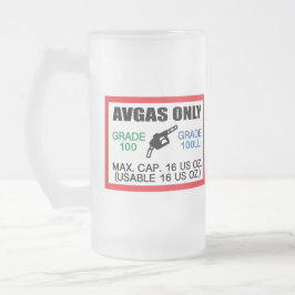 Alleen AVGAS / 100LL brandstof Matglas Bierpul