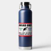 alleen AVGAS/100LL-brandstof Waterfles (Achterkant)
