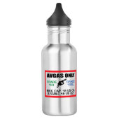 alleen AVGAS/100LL-brandstof Waterfles (Links)