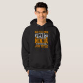 Alleen bankclerk omdat Full Time Multitasking Nin Hoodie (Voorkant volledig)