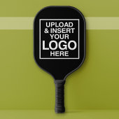 Alleen Basic Kantoor Business Logo - Zwarte achter Pickleball Paddle
