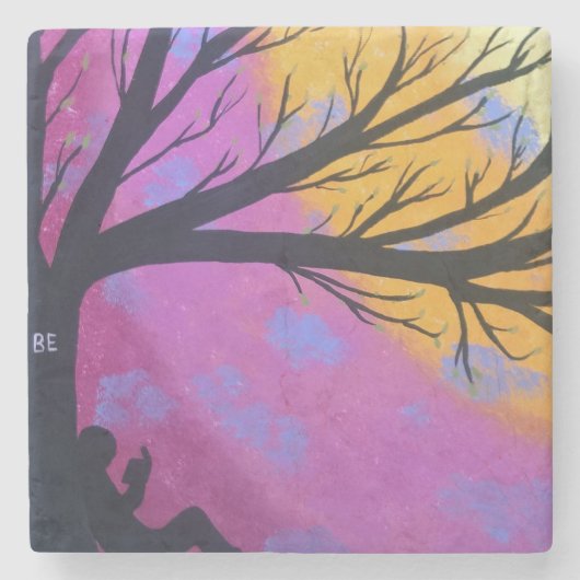 Alleen BE Stone Onderzetter (Voorkant)