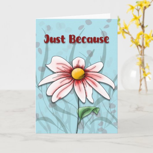 Alleen Bedaisy Kaart (Gele Bloem)