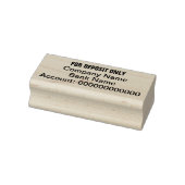 Alleen bedrijfsnaam bankrekeningnummer voor aanbet rubberstempel (Stempel)
