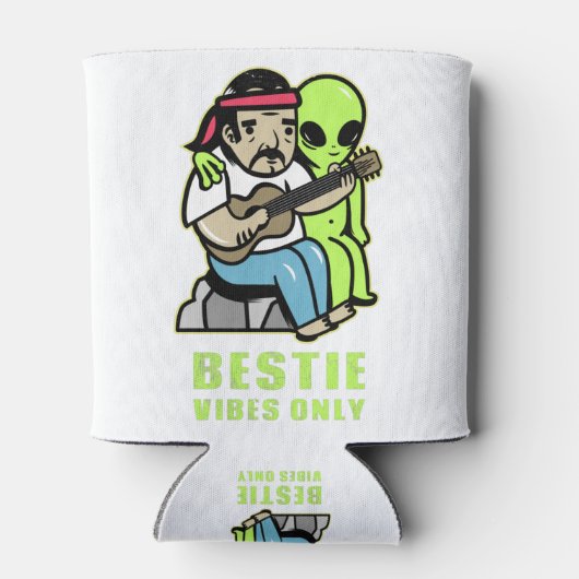 Alleen bessen - Alien - UFO Blikjeskoeler (Achterkant)