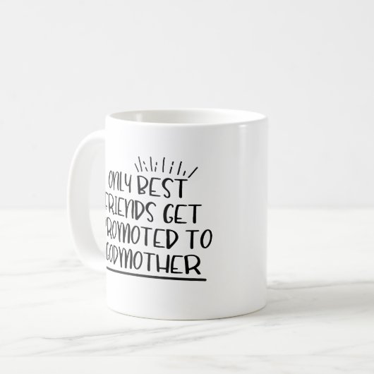 Alleen beste vrienden worden gepromoot naar de pee koffiemok (Voorkant links)