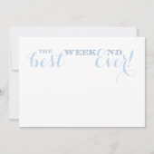 Alleen beste weekend ooit grafisch kaart (Voorkant)