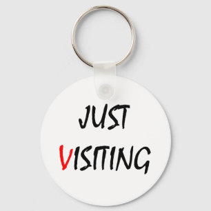 Alleen bezoeken sleutelhanger