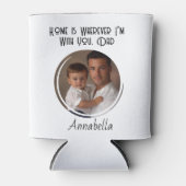 Alleen bij jou is thuis in Custom Photo Blikjeskoeler (Voorkant)