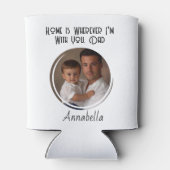 Alleen bij jou is thuis in Custom Photo Blikjeskoeler (Achterkant)