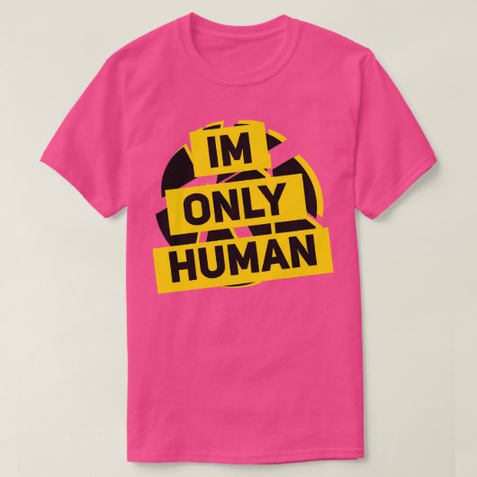 alleen bij mensen t-shirt (Design voorkant)