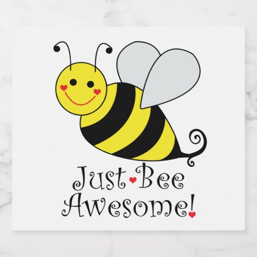 Alleen bijen Geweldige bijenborst Bier Etiket (Enkel label)