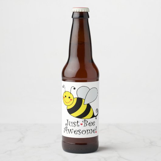 Alleen bijen Geweldige bijenborst Bier Etiket (Voorkant)