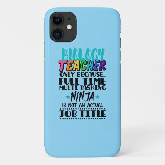 Alleen biologie-leraar omdat fulltime multi Case-Mate iPhone case (Achterkant)