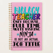 Alleen biologie-leraar omdat fulltime multi planner (Voorkant)