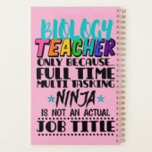 Alleen biologie-leraar omdat fulltime multi planner (Achterkant)